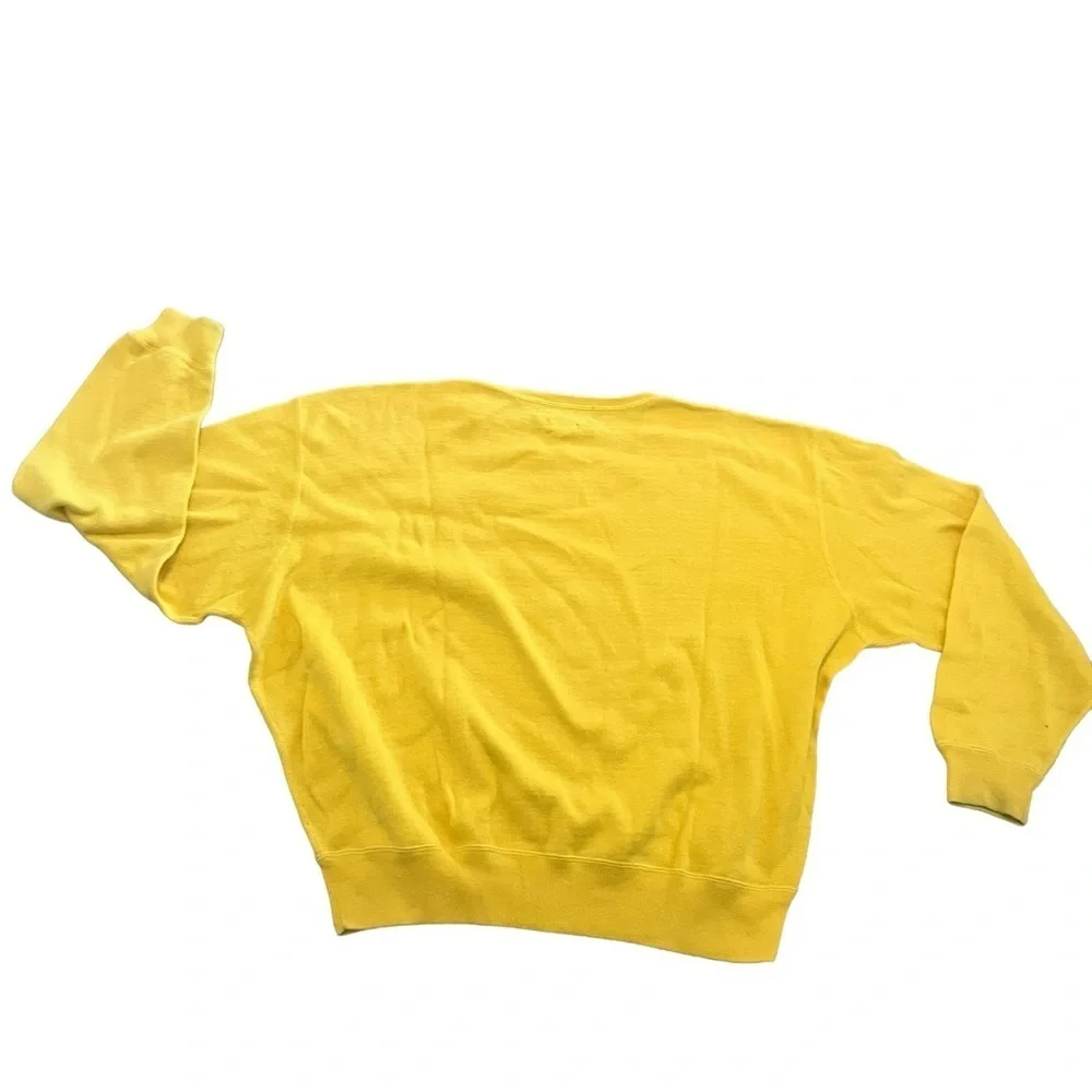 Vintage Polo Ralph Lauren Golf Crew Neck Yellow Sweater With Logo Hong Kong L